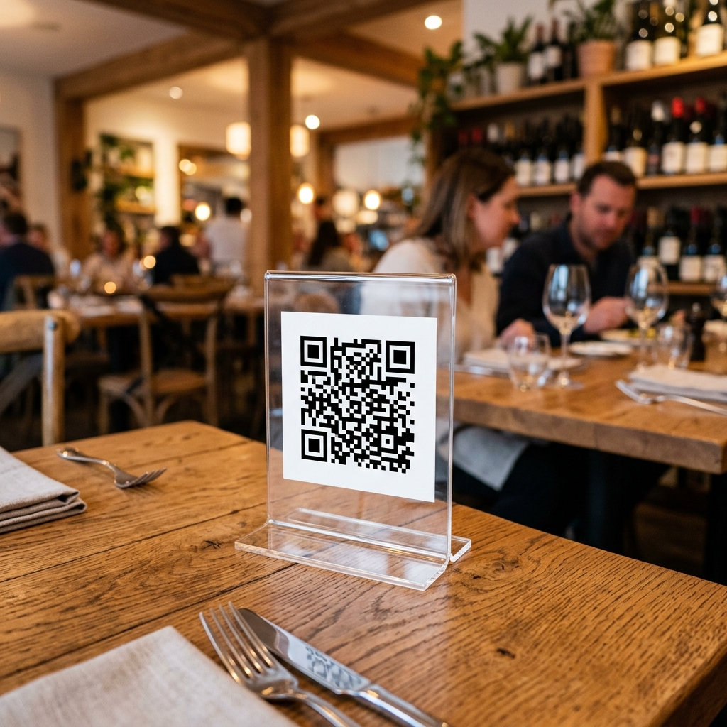 Şeffaf QR Menü
